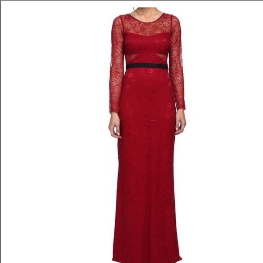 NWT ABS Allen Schwartz Lace Gown